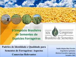 Sandra Regina Dias Ferreira - Congresso Brasileiro de Sementes