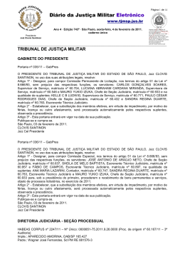 Di&aacute;rio da Justi&ccedil;a Militar Eletr&ocirc;nico