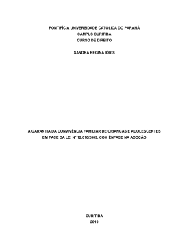 Sandra Regina I&frac34;ris - PONTIF-CIA UNIVERSIDADE