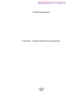 Sandra Regina Ramos E-learning &ndash; O grande