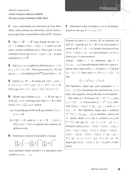 Problemas - Revista Matemática Universitária