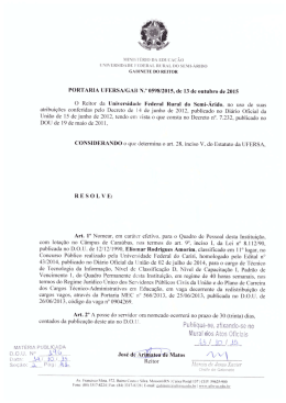 Portaria nº 0598 de 13 de outubro de 2015