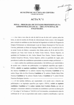 ACTA N.0 1 - C&acirc;mara Municipal de Vila Nova de Cerveira