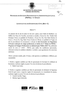 (PEPAL) - 5.a EDI&Ccedil;&Atilde;O - C&acirc;mara Municipal de Mealhada