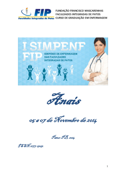 Vol. 06 - Ano: 2015 , Artigos Complementares Anais - coopex