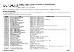 Solicitações de Atendimento Especiais