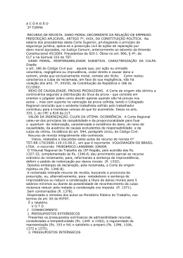 ac &oacute; rd &atilde; o 3&ordf; turma recurso de revista. dano moral decorrente da