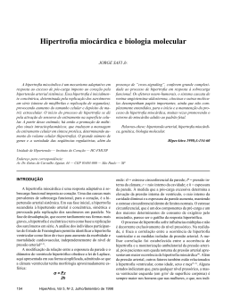 Hipertrofia miocárdica e biologia molecular