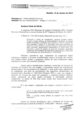 Parecer Jurídico ao Recurso Administrativo da CDC