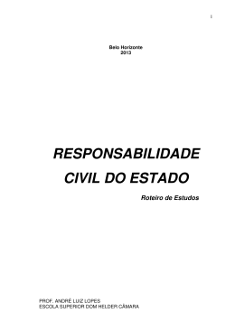 RESPONSABILIDADE CIVIL DO ESTADO