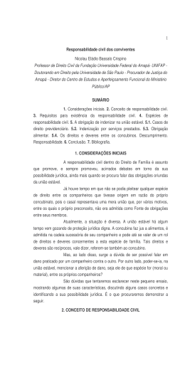 Responsabilidade civil dos conviventes