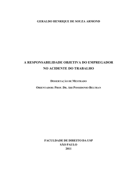 a responsabilidade objetiva do empregador no acidente do trabalho