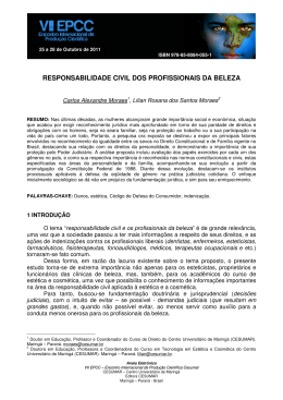 responsabilidade civil dos profissionais da beleza