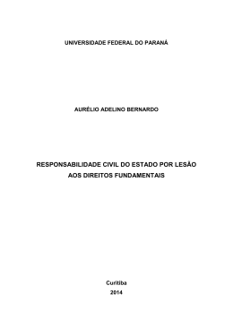 RESPONSABILIDADE CIVIL DO ESTADO POR LES&Atilde;O AOS