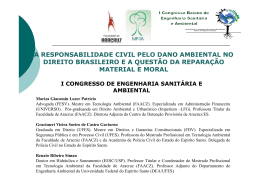 A RESPONSABILIDADE CIVIL PELO DANO AMBIENTAL NO
