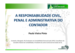 A Responsabilidade Civil, Penal E Administrativa Do - CRC-ES