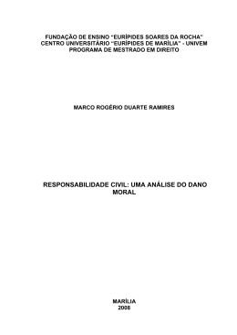 responsabilidade civil: uma an&aacute;lise do dano moral