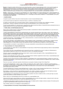 REVISTA &Acirc;MBITO JUR&Iacute;DICO &reg; A responsabilidade civil aplicada