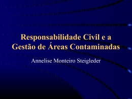 Responsabilidade Civil e a Gestão de Áreas Contaminadas - Abes-RS