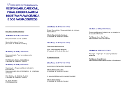 responsabilidade civil, penal e disciplinar da ind&uacute;stria farmac&ecirc;utica