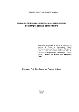 DENISE TEREZINHA. LISBOA BASSANI SOLDADO O ARTES&Atilde;O