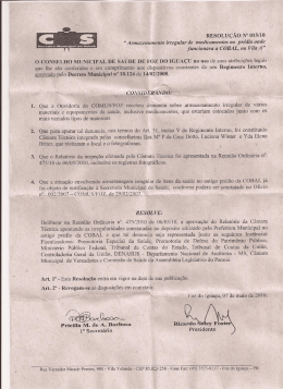 Armazenamento irregular de medicamentos ao pr&eacute;dio onde
