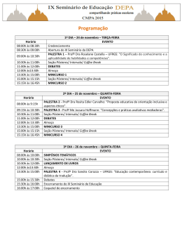 Programa&ccedil;&atilde;o