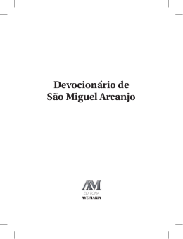 Devocion&aacute;rio de S&atilde;o Miguel Arcanjo - Editora Ave