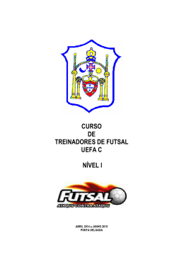 CURSO TREINADORES FUTSAL UEFA C - NIVEL I
