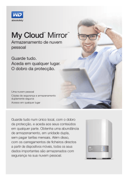 My Cloud™ Mirror™ Personal Cloud Storage