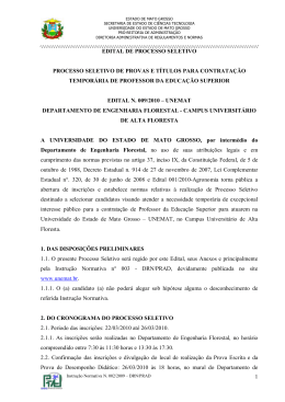 1 EDITAL DE PROCESSO SELETIVO PROCESSO