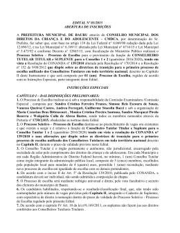 Edital n - Di&aacute;rio Oficial