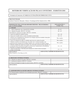 Prestação de Contas 2010