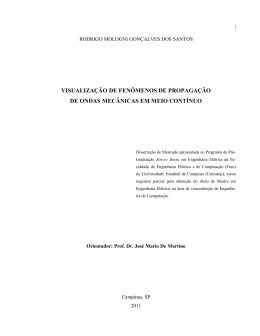Visualiza&ccedil;&atilde;o de Fen&ocirc;menos de Propaga&ccedil;&atilde;o de - DCA