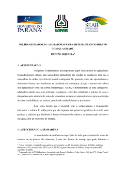 SEMEADORAS -ADUBADORAS PARA SISTEMA PLANTIO