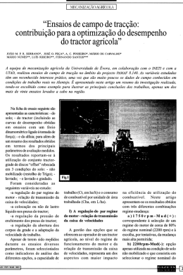 Ensaios de campo de tracção - Fernando Augusto dos Santos