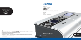 VPAP™ Auto VPAP™ ST VPAP™ S H5i™ Welcome Guide