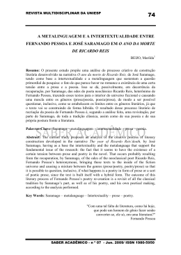 a metalinguagem e a intertextualidade entre fernando
