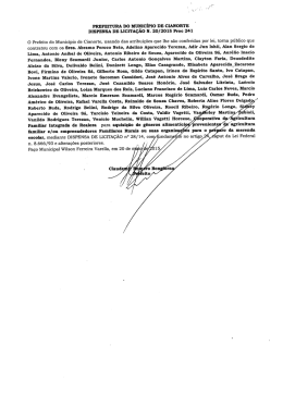PREFEITURA DO MUNICÍPIO DE CIANORTE DISPENSA DE