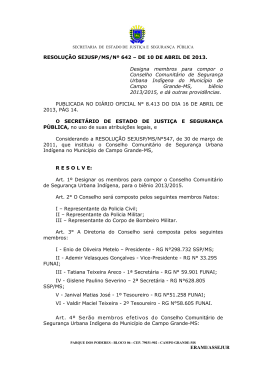 resolu&ccedil;&atilde;o sejusp/ms/n&ordm; 642