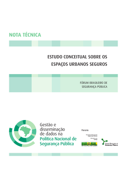 Estudo Conceitual sobre os Espa&ccedil;os Urbanos Seguros