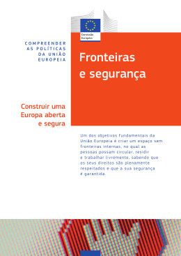 Fronteiras e seguran&ccedil;a