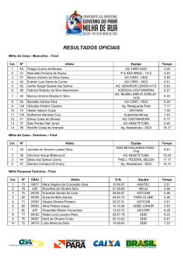 RESULTADOS OFICIAIS