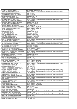Confira na relacao para onde seu credito foi enviado