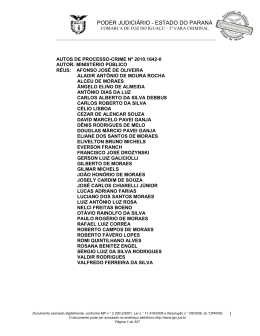 PODER JUDICI&Aacute;RIO - ESTADO DO PARAN&Aacute;