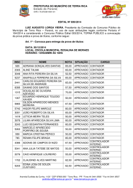 edital de convoca&ccedil;&atilde;o da prova pr&aacute;tica e entrega de t&iacute;tulos