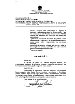 processo RCand59 - Tribunal Regional Eleitoral do Rio Grande do Sul