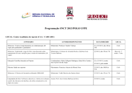 Programa&ccedil;&atilde;o SNCT 2013/POLO UFPE