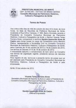 sandra aparecida - Prefeitura de Ibirité