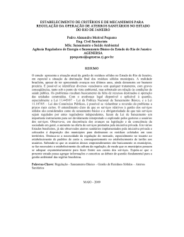 estabelecimento de crit&eacute;rios e de mecanismos